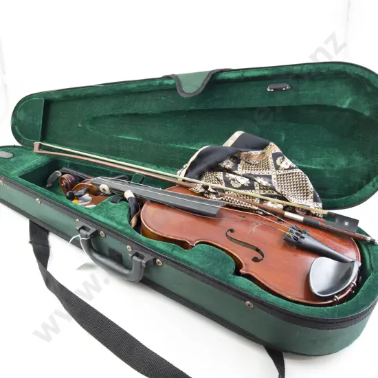 Violin -Nicholas Duchene with bow (in green case)