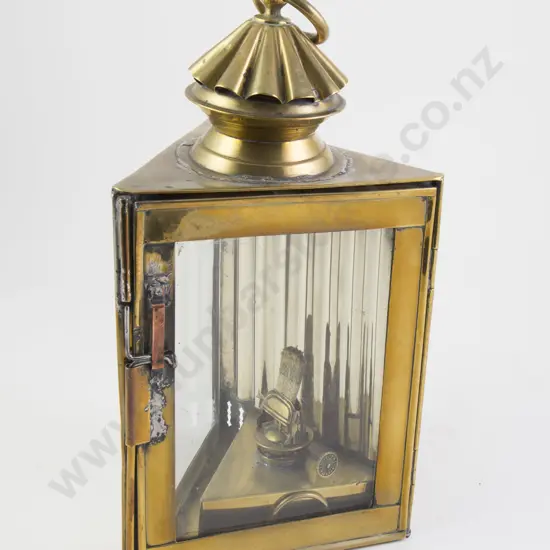 Victorian Brass Kerosene Lantern