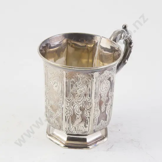 Vict S/S Christening Mug