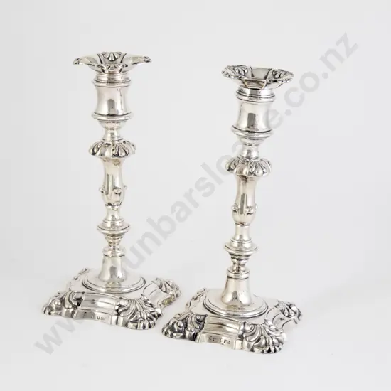 Pair Of Wm IV S/S Candlesticks