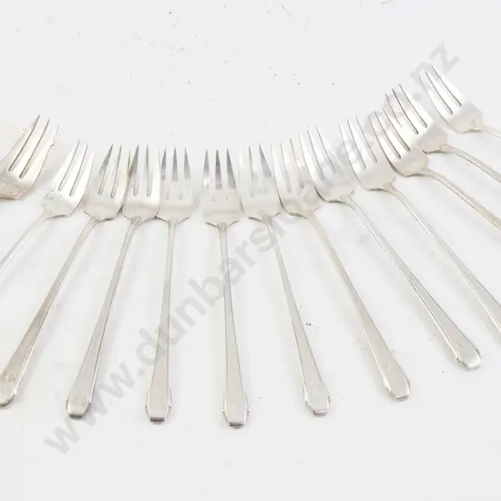 Set Of Thirteen S/S Cake Forks