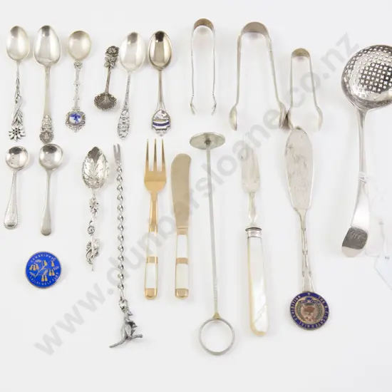 Bateman Sifter Spoon & 19 Other Cutlery Odds