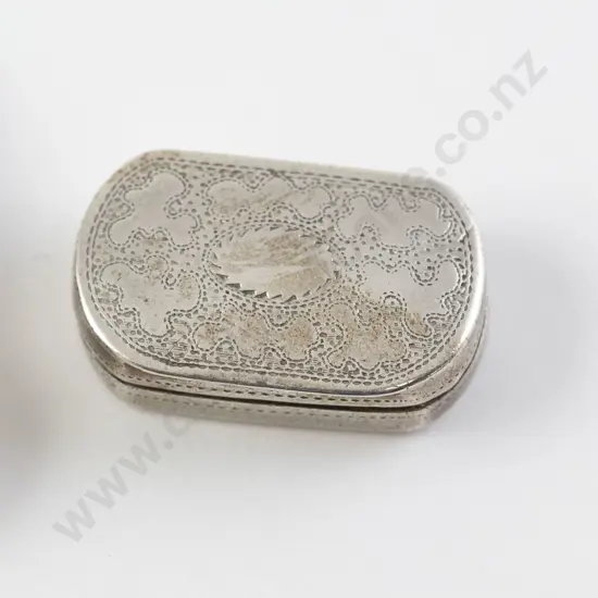 Geo III Miniature Sterling Silver Vinaigrette