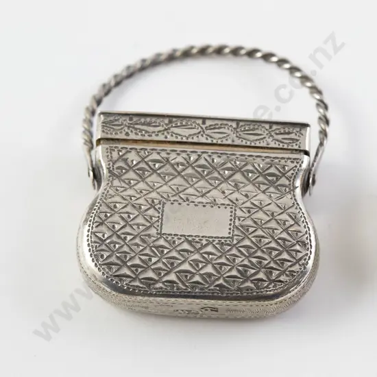 Geo III Sterling Silver Miniature Vinaigrette