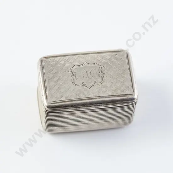William IV Silver Nutmeg Box