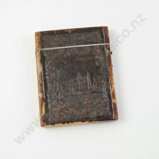 Victorian Tortoiseshell Calling Card Case