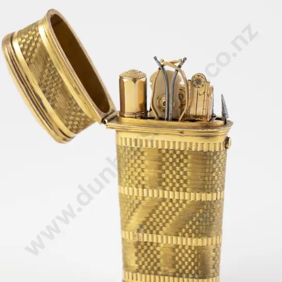 C19th European Gilt Metal Etui