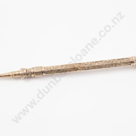Edwardian 9ct Propelling Pencil