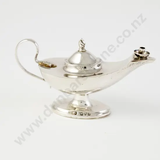 Edward VII Silver Small Table Top Cigar Lighter