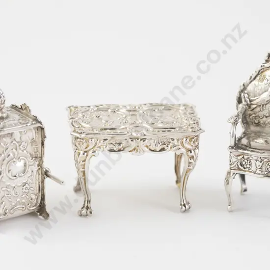 Three Silver Miniatures