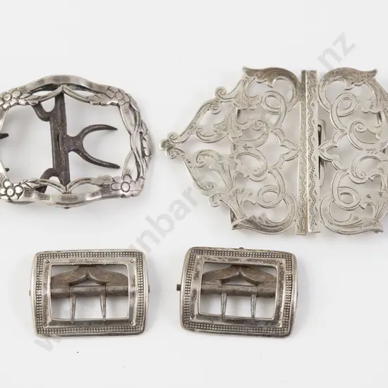 Georgian Silver Pair Shoe Buckles