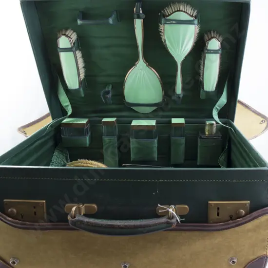 Early C20th Vanity Suitcase