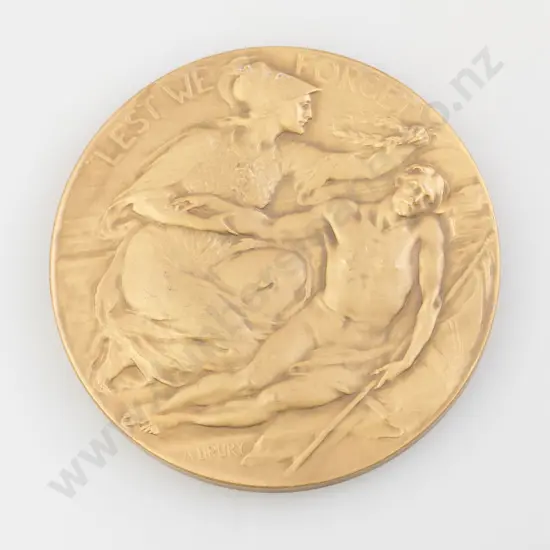 Large Silvered Bronze Medal
