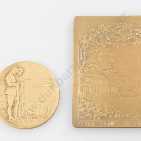Two Bronze Commemorative Medals