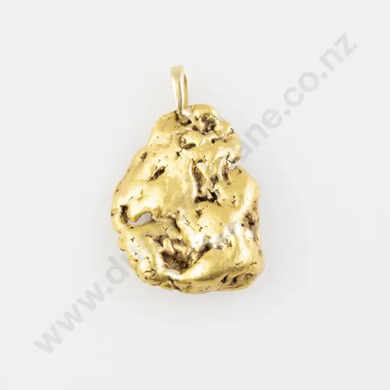 Natural Gold Nugget Pendant