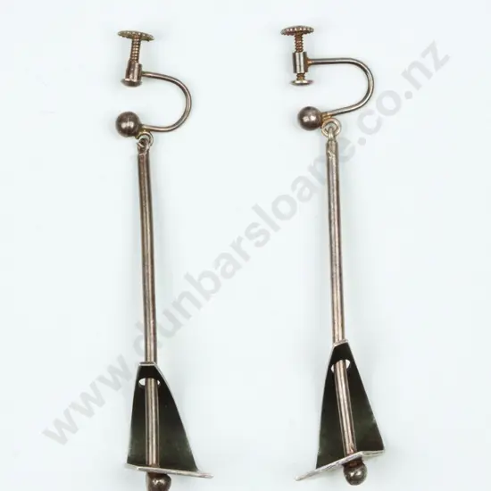 Tony Buller S/S Sword Pendant Earrings