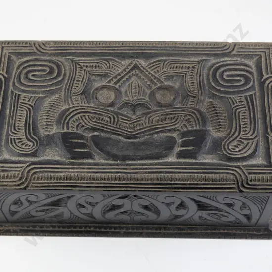 Early C20th Ebonised Work Box