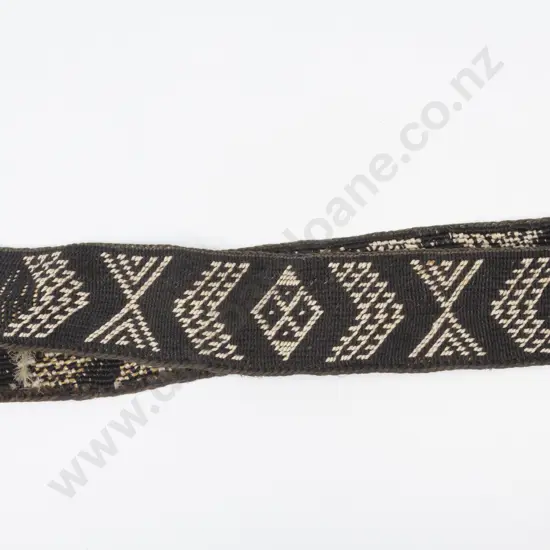 Early C20th Maori Woven Flax Tatua (Belt) - Y18258