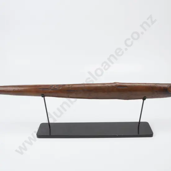 Pre C19th Carved Maori Wooden Patu Tuna - Y13278
