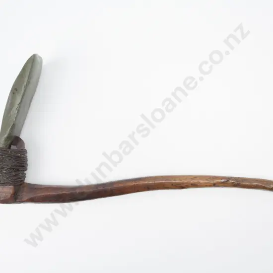 A Pre C19th Maori Carved Toki Poutangata (Ceremonial Adze) - Y2988