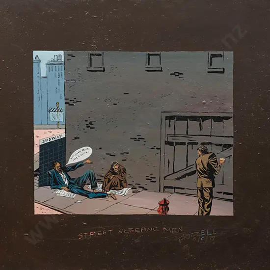 Dick Frizzell - Street Sleeping Man