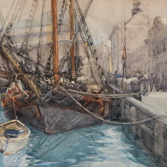 Dorothy Kate Richmond - Loading the Schooner, Queens Wharf, Wellington