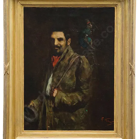 Girolamo P B Nerli - Organ Grinder with Monkey