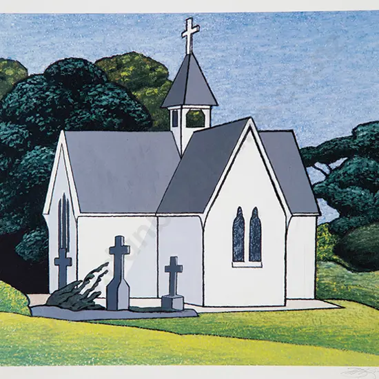 Don Binney - St Stephens Chapel, Parnell