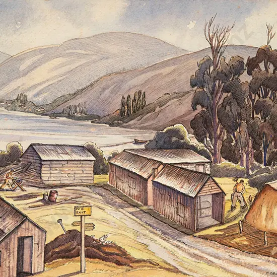 Frank Gross - Domestic Duties on the Lake's Edge