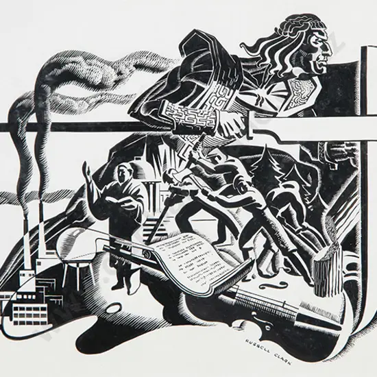 Russell Clark - Ink Drawing