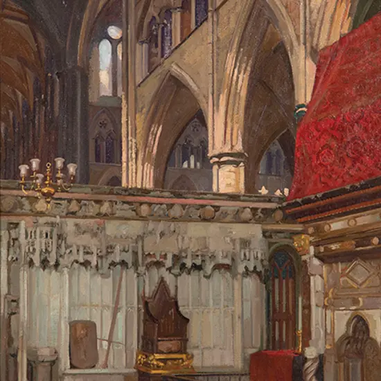 James F Scott - Cathedral Interior, Canterbury Cathedral