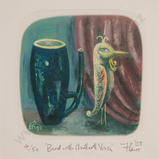 Fane Flaws - Bird with Chilcott Vase