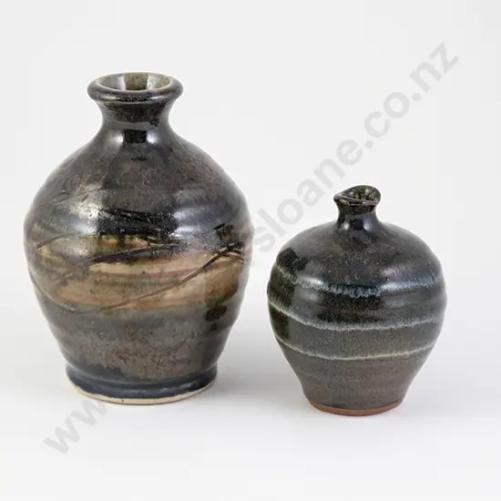 Mirek Smisek Two Ovoid Specimen Vases