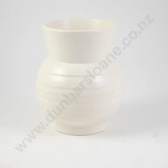Crown Lynn Hand Potted Ribbed Vase