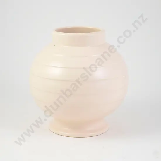 Crown Lynn Hand Potted Ribbed Vase