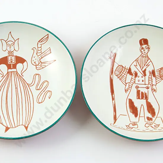 Frank Carpay for Ambacht Volendam Pair Marriage Plates