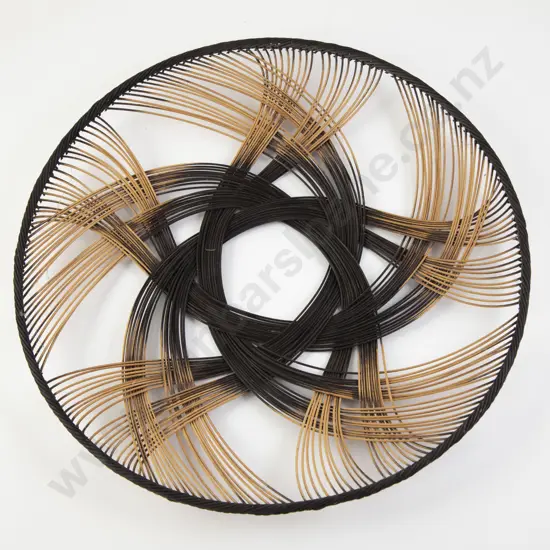 Ruth Castle dyed rattan core woven wall hanging