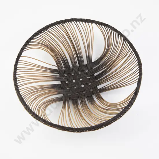 Ruth Castle dyed rattan core woven wall hanging