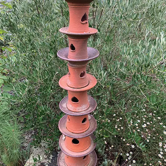 Barry Brickell Terracotta Fountain of graduating tiers