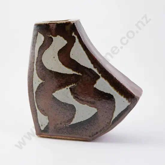 James Greig angular slab built vase
