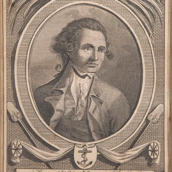 Bookplate Engraving of Capt Cook & other (2)