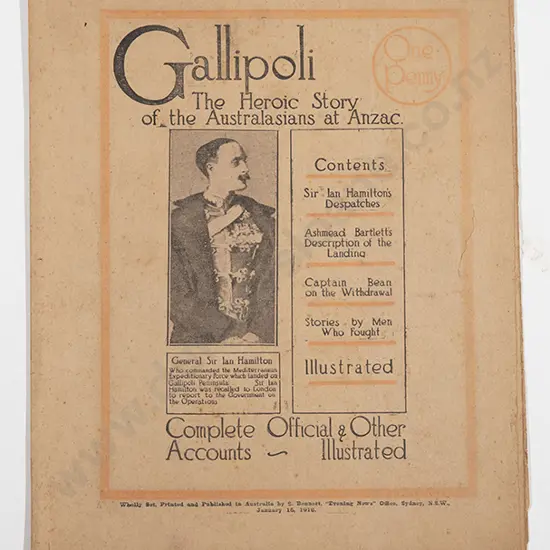 General Sir Ian Hamilton -  Gallipoli The Heroic Story of the Australasians at Anzac