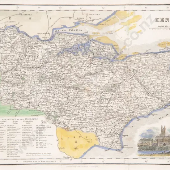 2 Small Maps Of Kent