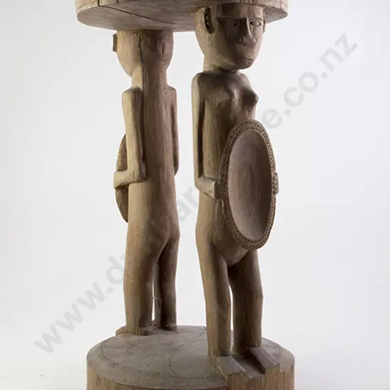 Hardwood Carved Stool