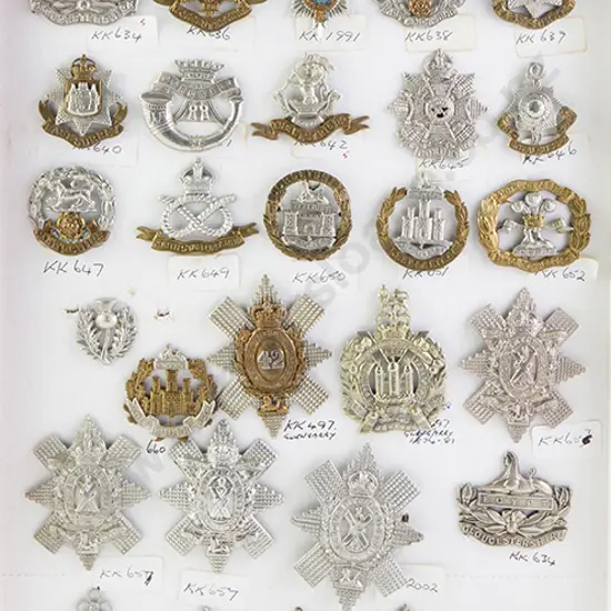 Collection Mainly British Regimental Cap Badges