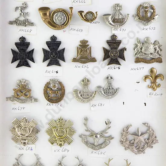 Collection Mainly British Regimental Cap Badges