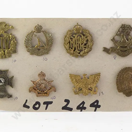 Collection NZ Regimental Cap Badges