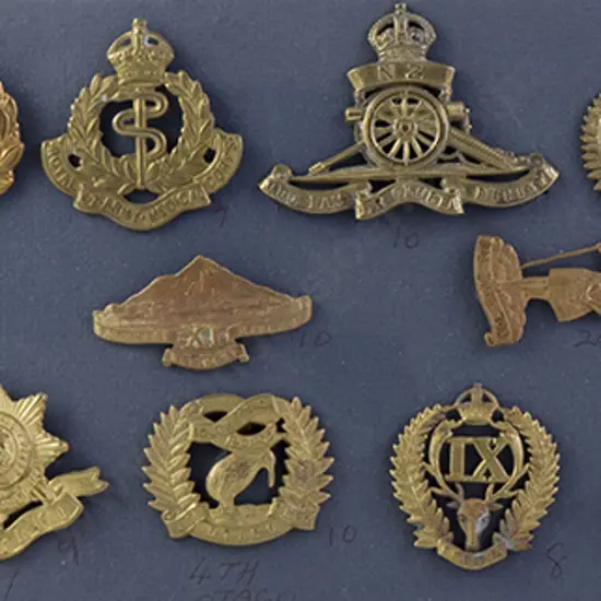 Collection NZ Regimental Cap Badges