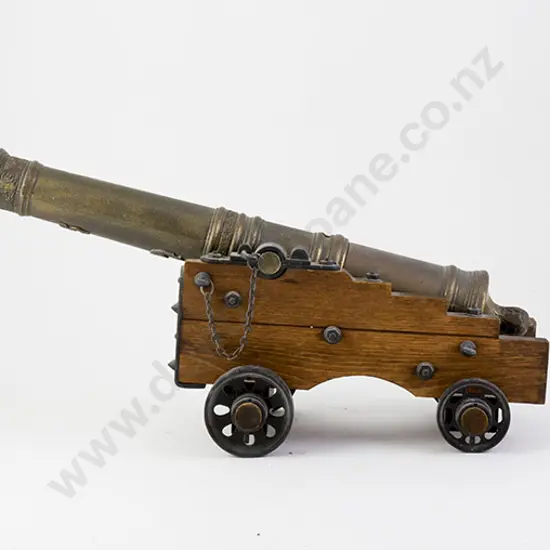 Cast Bronze Model of a Naval Cannon