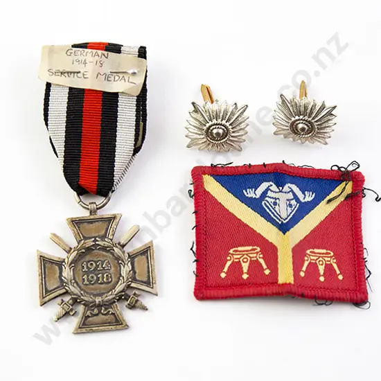 WWI German Service Medal and Pips